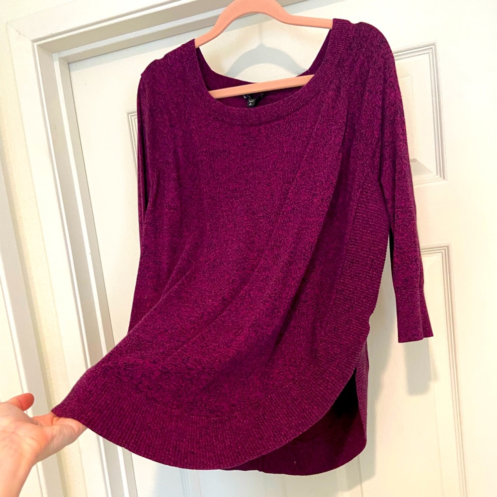 Burgundy sweater!